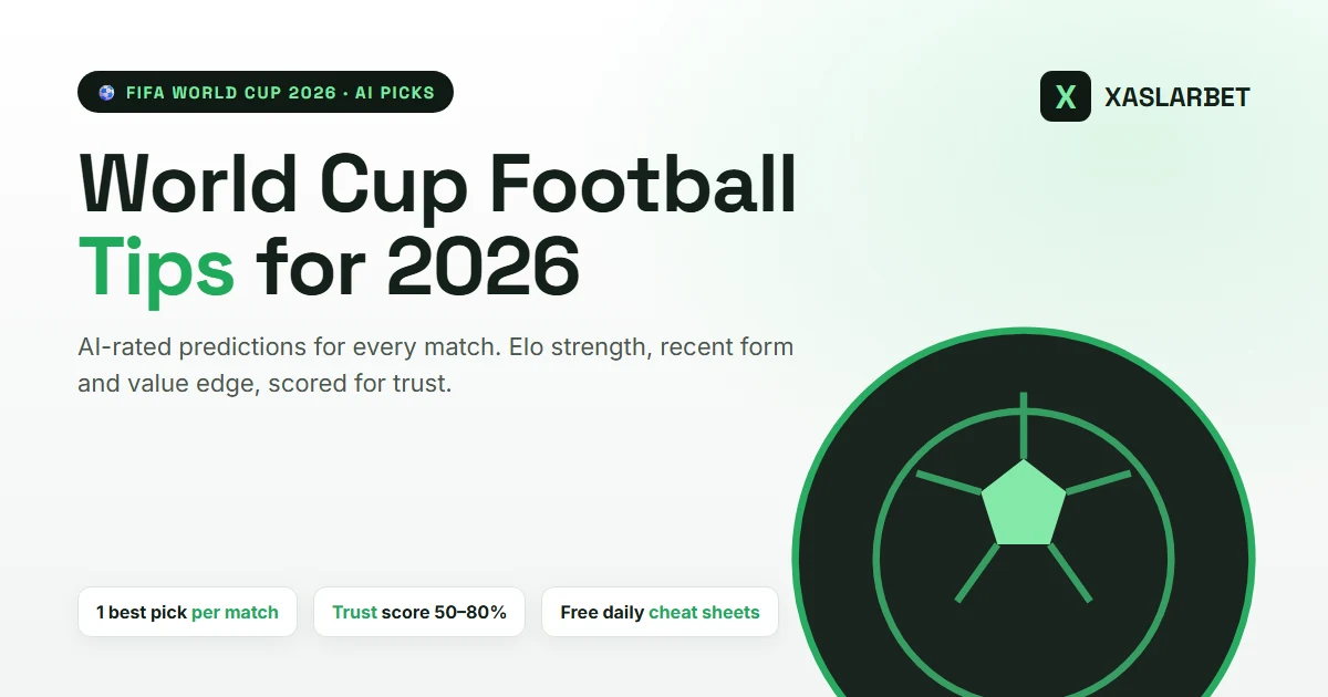 World Cup football tips 2026 — Xaslarbet AI predictions